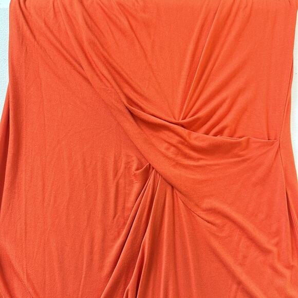 Michael Michael Kors Sleeveless Knot Detail Dress Orange Persimmon Coral Size M - Picture 8 of 15